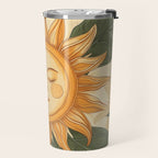 Sunflower Face - Dreaming Travel Mug Gallery Image 2