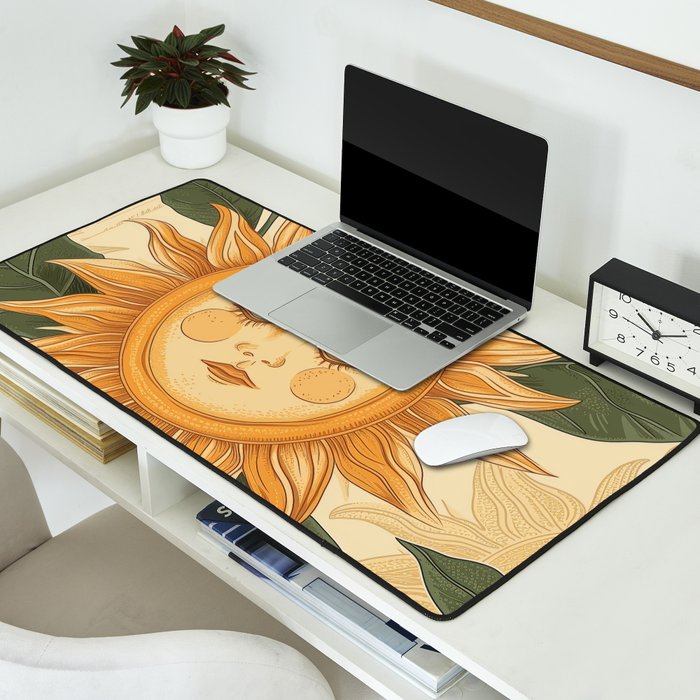 Sunflower Face - Dreaming Desk Mat Gallery Image 2