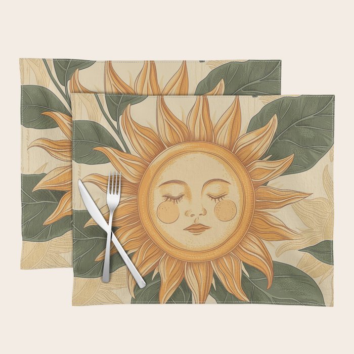 Sunflower Face - Dreaming Placemat Gallery Image 1