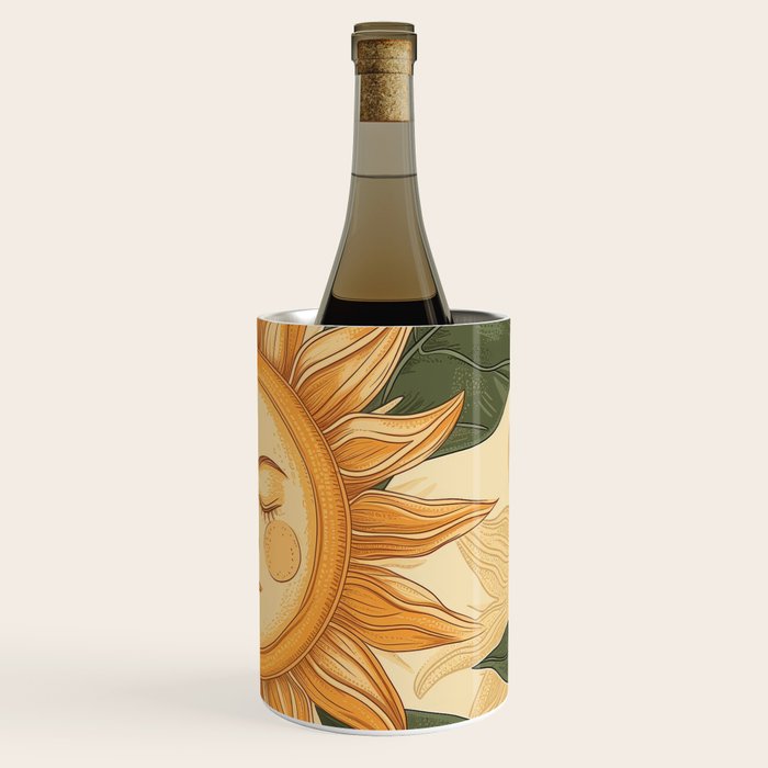 Sunflower Face - Dreaming Wine Chiller Gallery Image 3