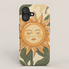 Sunflower Face - Dreaming iPhone Case Gallery Image 1