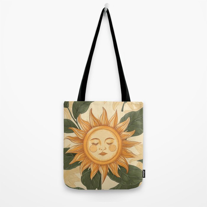 Sunflower Face - Dreaming Tote Bag Gallery Image 2