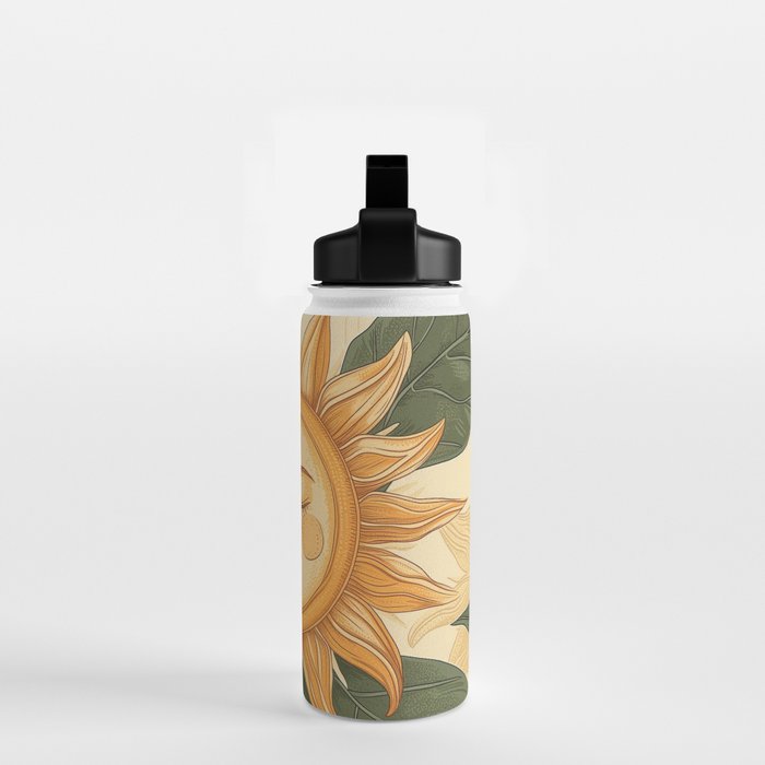Sunflower Face - Dreaming Water Bottle Gallery Image 2