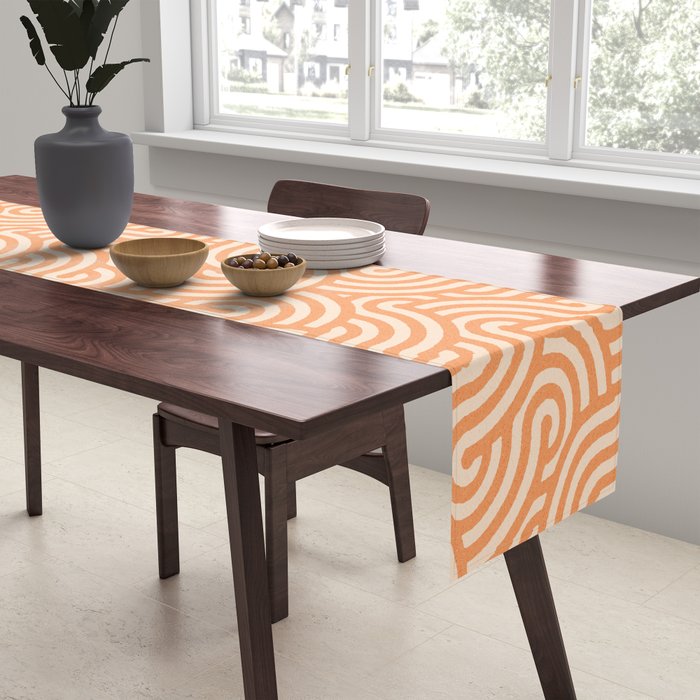 SWIRL Cookie and Oat Table Runner Gallery Image 2
