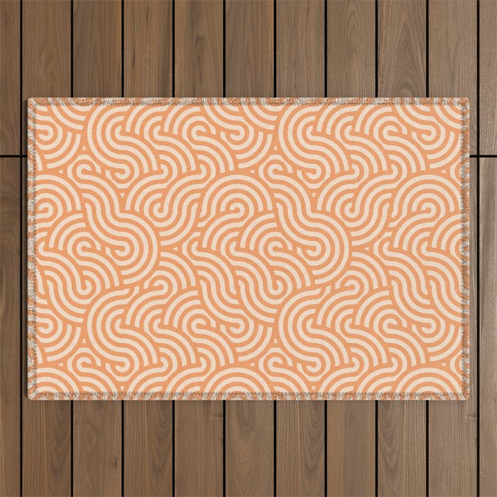 SWIRL Cookie and Oat Outdoor Rug Gallery Image 1