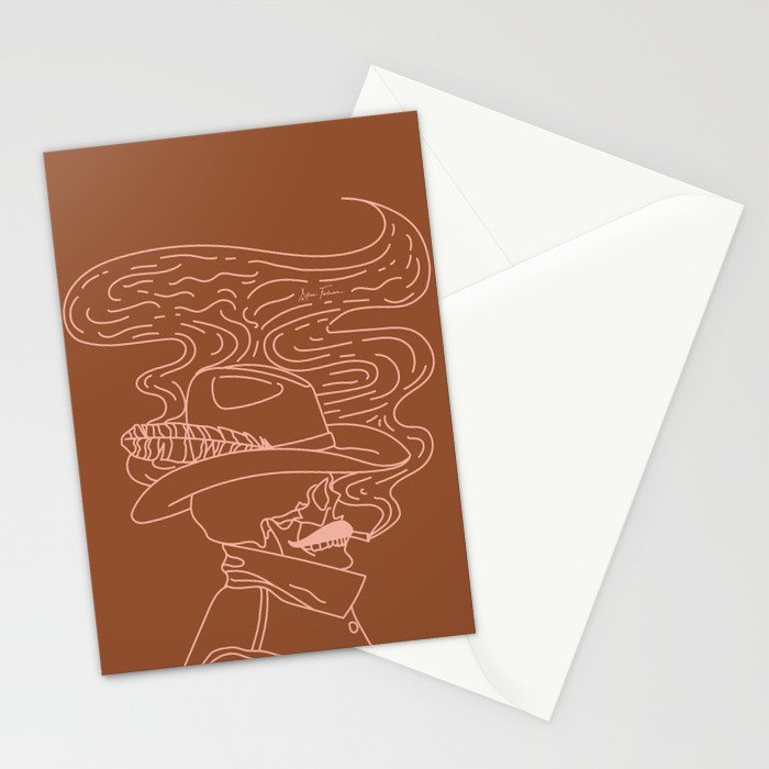 Love or Die Tryinâ - Cowhand - Rust & Peach Stationery Card Gallery Image 2