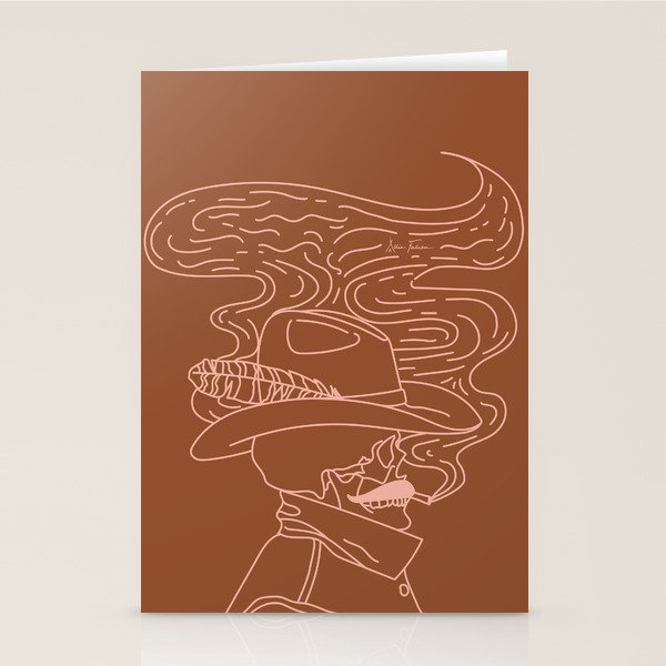Love or Die Tryinâ - Cowhand - Rust & Peach Stationery Card Gallery Image 2
