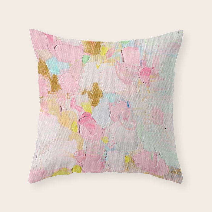 Cotton Candy Dreams Throw Pillow