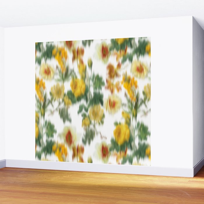 seamless pattern abstract texture background flowers Wall Mural Gallery Image 2