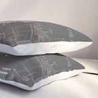 Legos Patent - Legos Brick Art - Black Chalkboard Pillow Sham Gallery Image 3