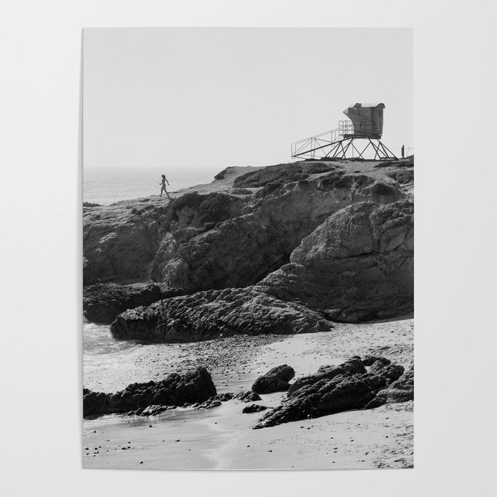 Leo Carrillo State Beach | Malibu California | Black and White Photography | Malibu Photography Poster Gallery Image 4