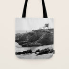 Leo Carrillo State Beach | Malibu California | Black and White Photography | Malibu Photography Tote Bag Gallery Image 1