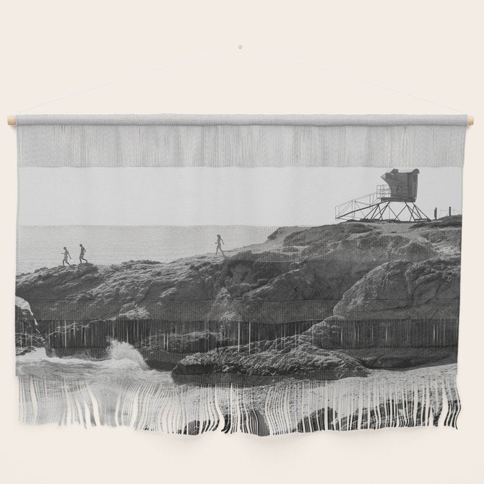 Leo Carrillo State Beach | Malibu California | Black and White Photography | Malibu Photography Wall Hanging Gallery Image 1