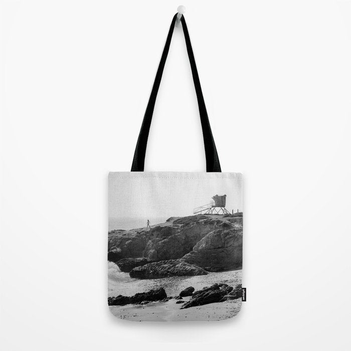 Leo Carrillo State Beach | Malibu California | Black and White Photography | Malibu Photography Tote Bag Gallery Image 2