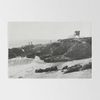 Leo Carrillo State Beach | Malibu California | Black and White Photography | Malibu Photography Rug Gallery Image 2