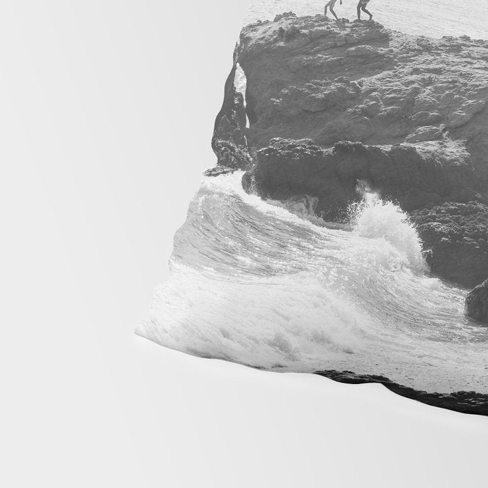 Leo Carrillo State Beach | Malibu California | Black and White Photography | Malibu Photography Pillow Sham Gallery Image 4