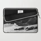 Leo Carrillo State Beach | Malibu California | Black and White Photography | Malibu Photography Laptop Sleeve Gallery Image 2