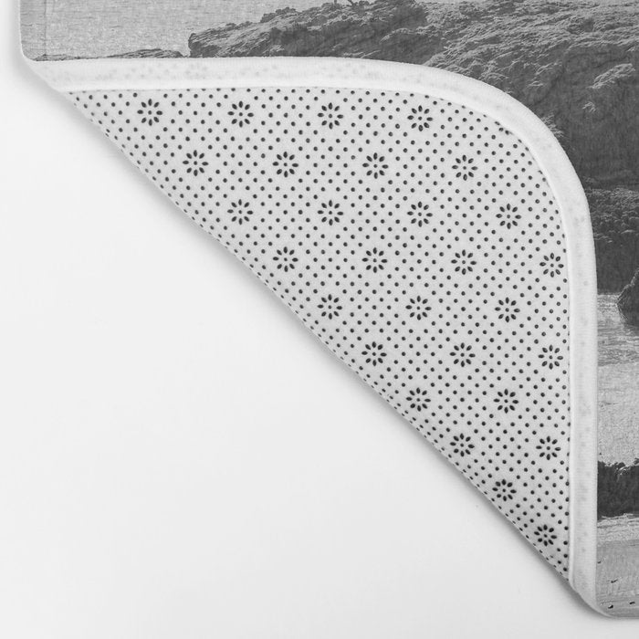 Leo Carrillo State Beach | Malibu California | Black and White Photography | Malibu Photography Bath Mat Gallery Image 2