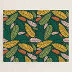 Tropical palm leaves pattern Jigsaw Puzzle Gallery Image 1