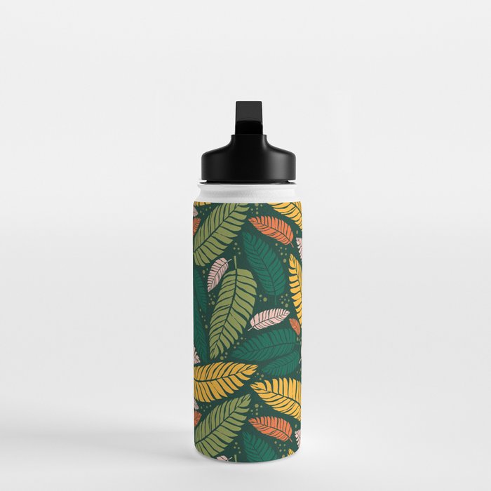 Tropical palm leaves pattern Water Bottle Gallery Image 3