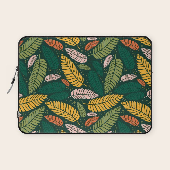 Tropical palm leaves pattern Laptop Sleeve Gallery Image 1