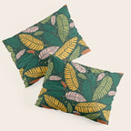 Tropical palm leaves pattern Pillow Sham Gallery Image 3