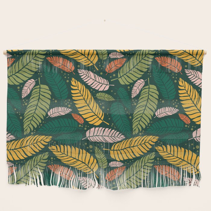 Tropical palm leaves pattern Wall Hanging Gallery Image 1
