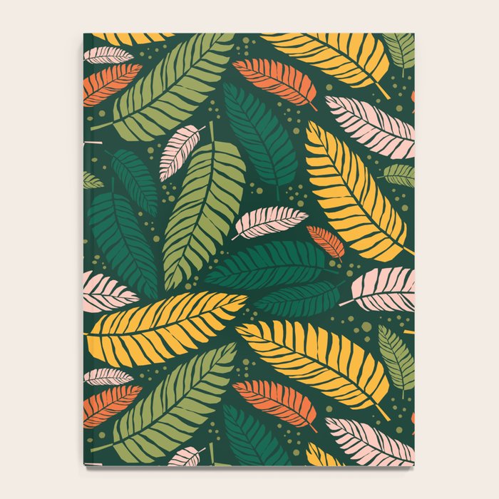 Tropical palm leaves pattern Notebook Gallery Image 4