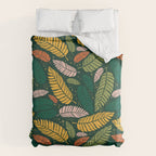 Tropical palm leaves pattern Comforter Gallery Image 6