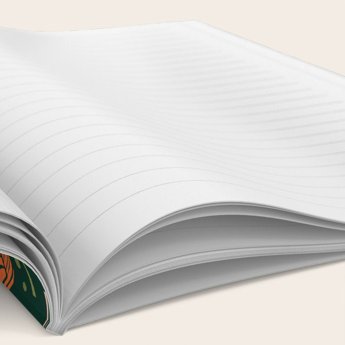 Tropical palm leaves pattern Notebook Gallery Image 2