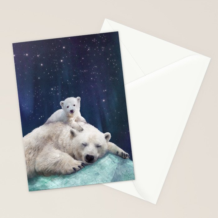 Polar Bears Stationery Card Gallery Image 2