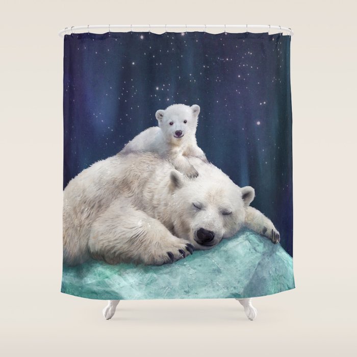 Polar Bears Shower Curtain Gallery Image 1