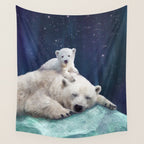Polar Bears Wall Tapestry Gallery Image 4