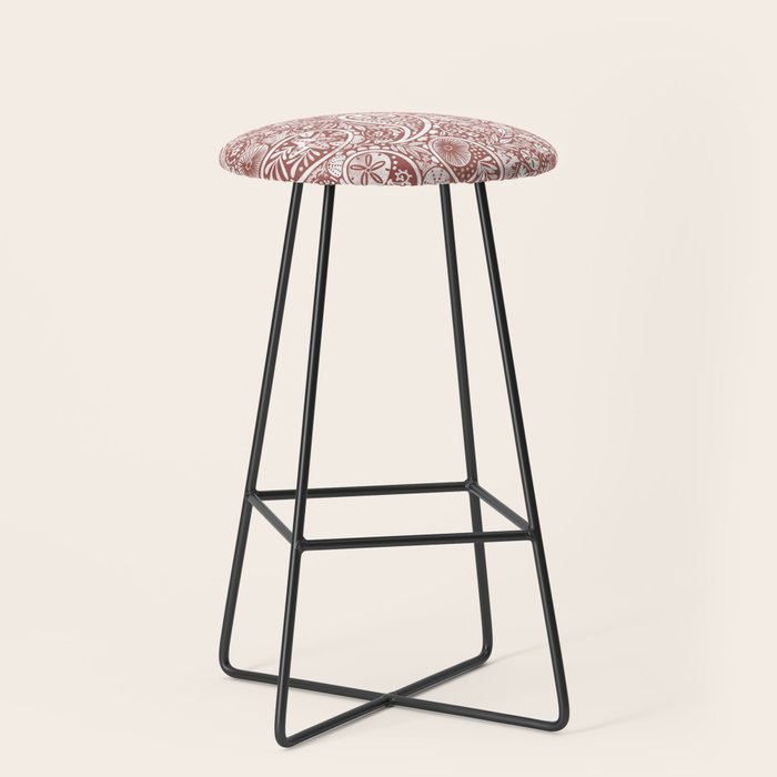 Underwater Paisley Elegance Stool Gallery Image 1