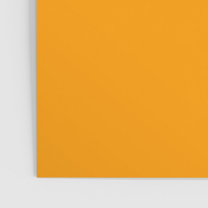 Cheerful Orange Yellow Marigold Solid Colour Poster Gallery Image 3