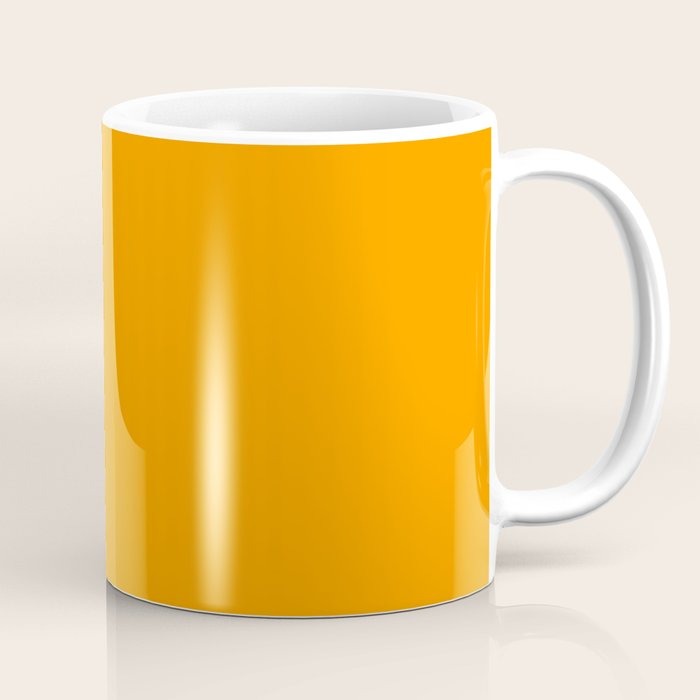 Cheerful Orange Yellow Marigold Solid Colour Coffee Mug Gallery Image 1