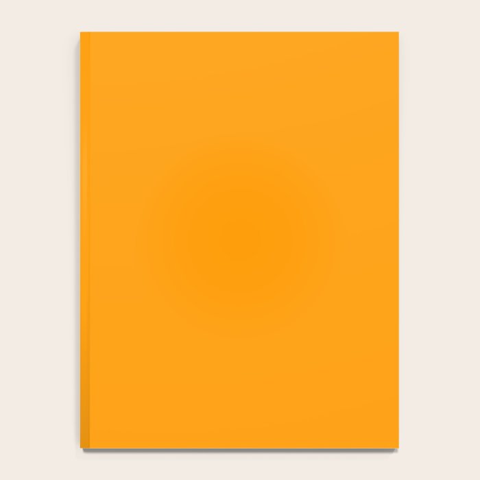 Cheerful Orange Yellow Marigold Solid Colour Notebook Gallery Image 4