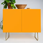 Cheerful Orange Yellow Marigold Solid Colour Credenza Gallery Image 1