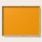 Cheerful Orange Yellow Marigold Solid Colour Serving Tray Gallery Image 1