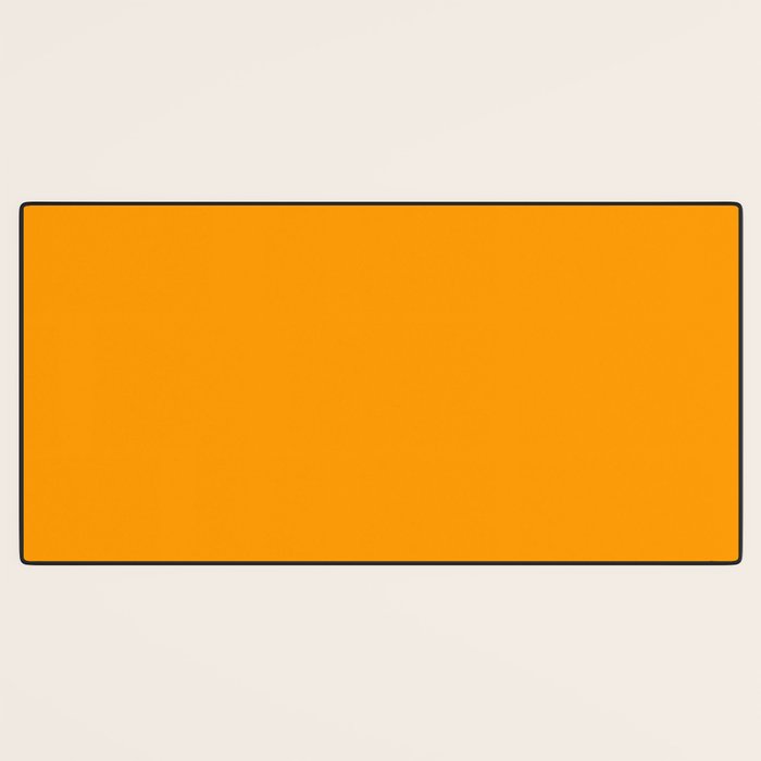 Cheerful Orange Yellow Marigold Solid Colour Desk Mat Gallery Image 3