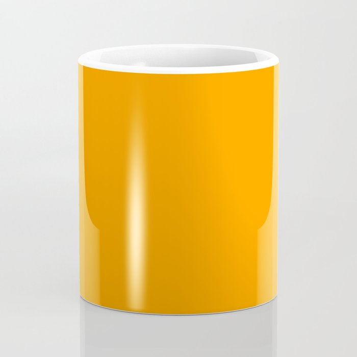 Cheerful Orange Yellow Marigold Solid Colour Coffee Mug Gallery Image 4