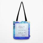 Live in the Sunshine - nature environment quote watercolor abstract Tote Bag Gallery Image 2