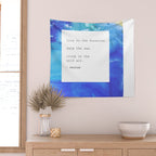 Live in the Sunshine - nature environment quote watercolor abstract Wall Tapestry Gallery Image 2