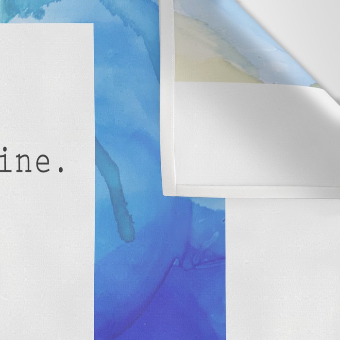 Live in the Sunshine - nature environment quote watercolor abstract Wall Tapestry Gallery Image 3