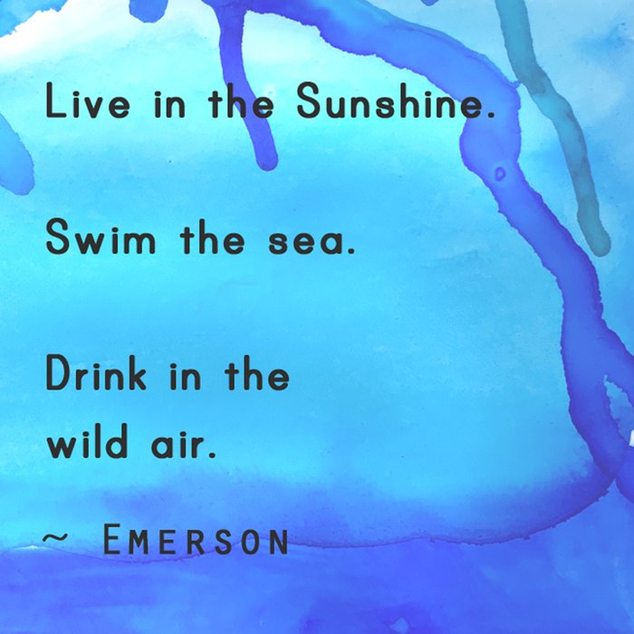 Live in the Sunshine - nature environment quote watercolor abstract Coffee Mug Gallery Image 2
