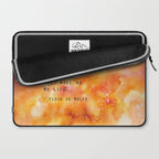 Make Everything Beautiful - inspirational quote on watercolor abstract Laptop Sleeve Gallery Image 2