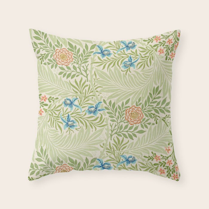 Larkspur by William Morris Throw Pillow Gallery Image 6