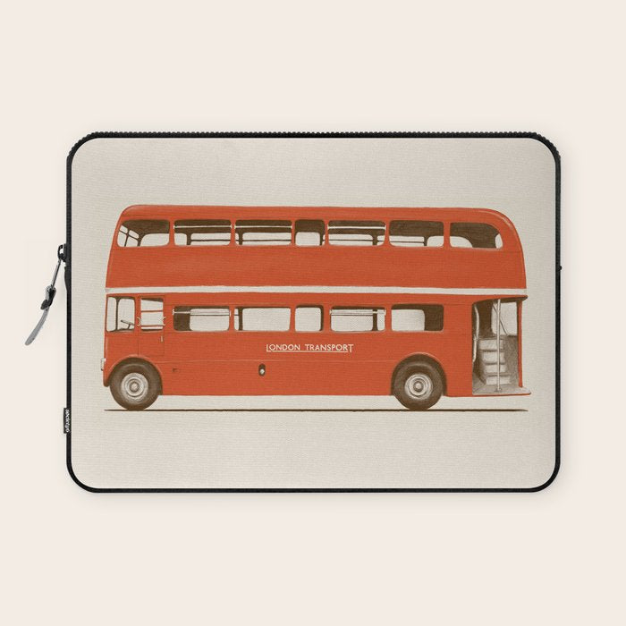 Double-Decker London Bus Laptop Sleeve Gallery Image 1