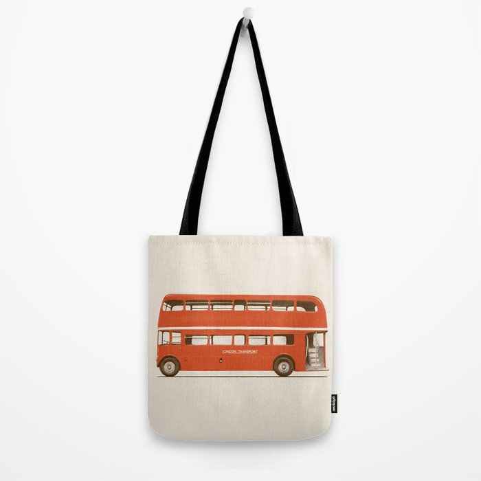 Double-Decker London Bus Tote Bag Gallery Image 2