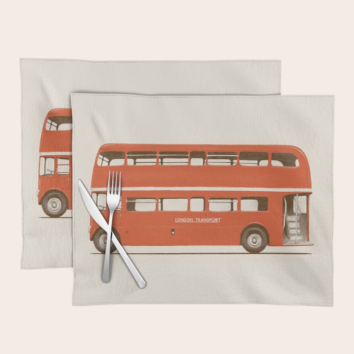 Double-Decker London Bus Placemat Gallery Image 1